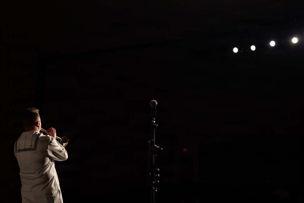 Navy Band Northwest Performs at Bellevue East High School During Omaha Navy Week