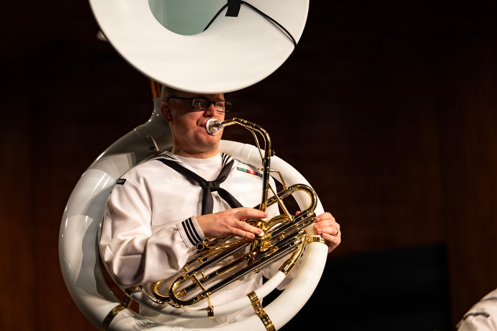 Navy Band Northwest Performs at Bellevue East High School During Omaha Navy Week