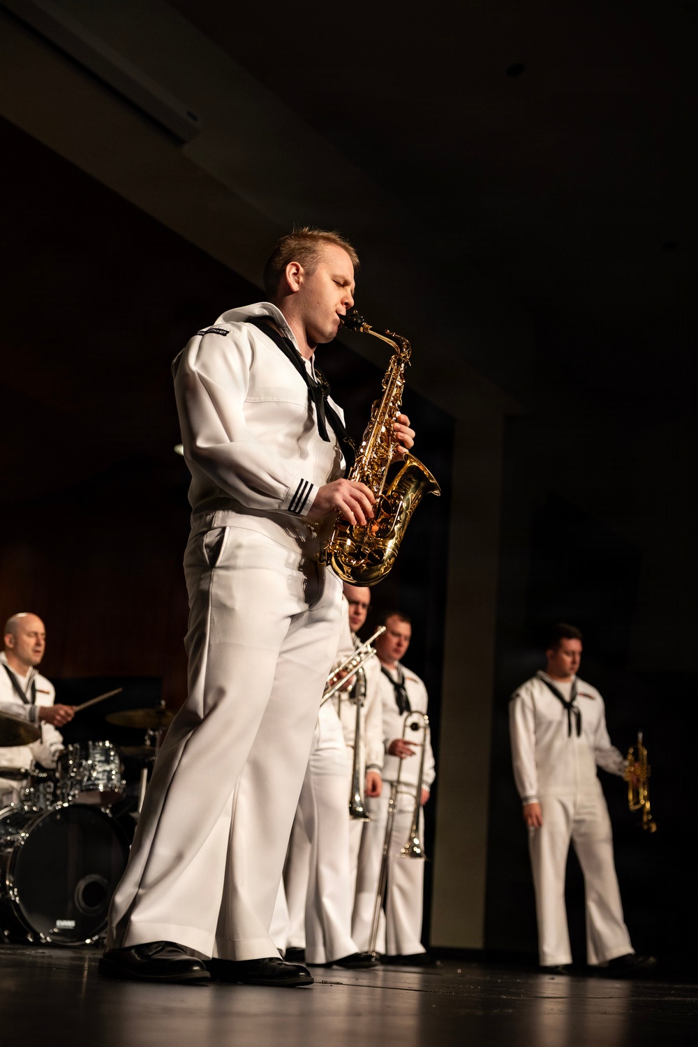Navy Band Northwest Performs at Bellevue East High School During Omaha Navy Week