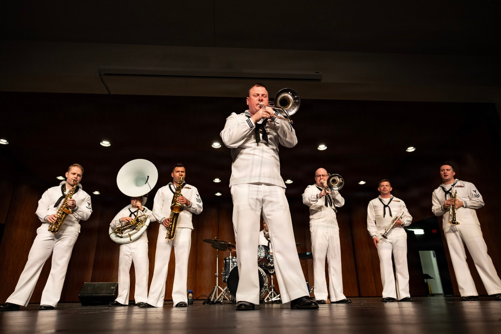 Navy Band Northwest Performs at Bellevue East High School During Omaha Navy Week