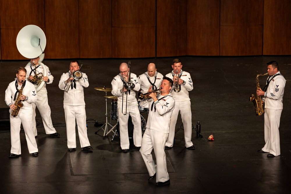 Navy Band Northwest Performs at Bellevue East High School During Omaha Navy Week