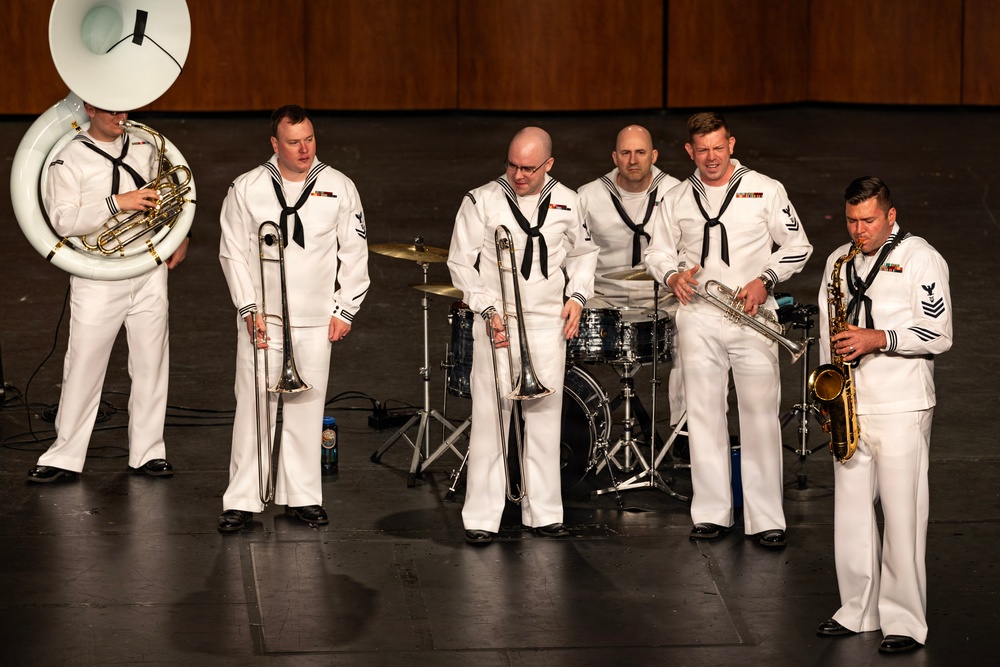 Navy Band Northwest Performs at Bellevue East High School During Omaha Navy Week