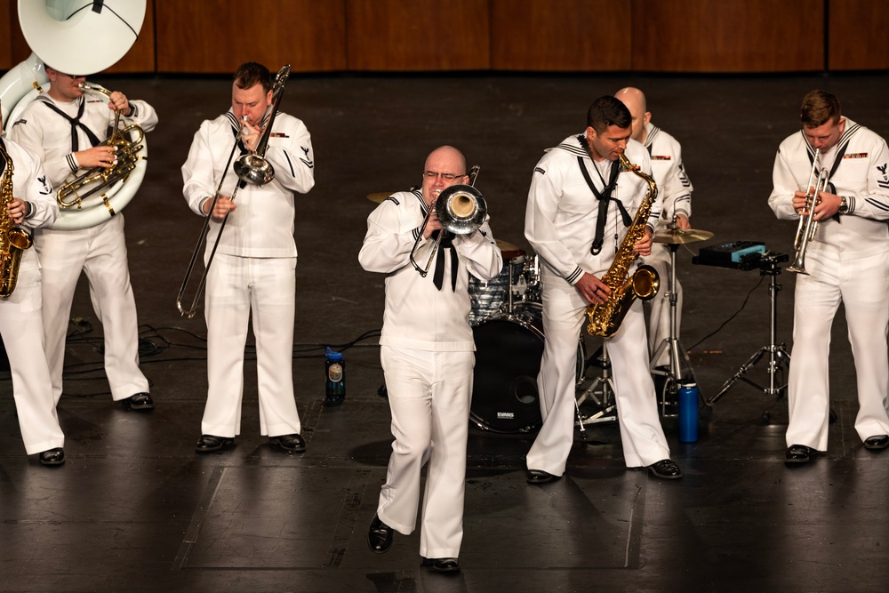 Navy Band Northwest Performs at Bellevue East High School During Omaha Navy Week