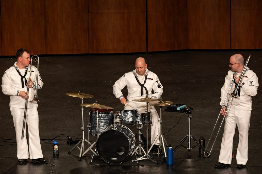 Navy Band Northwest Performs at Bellevue East High School During Omaha Navy Week