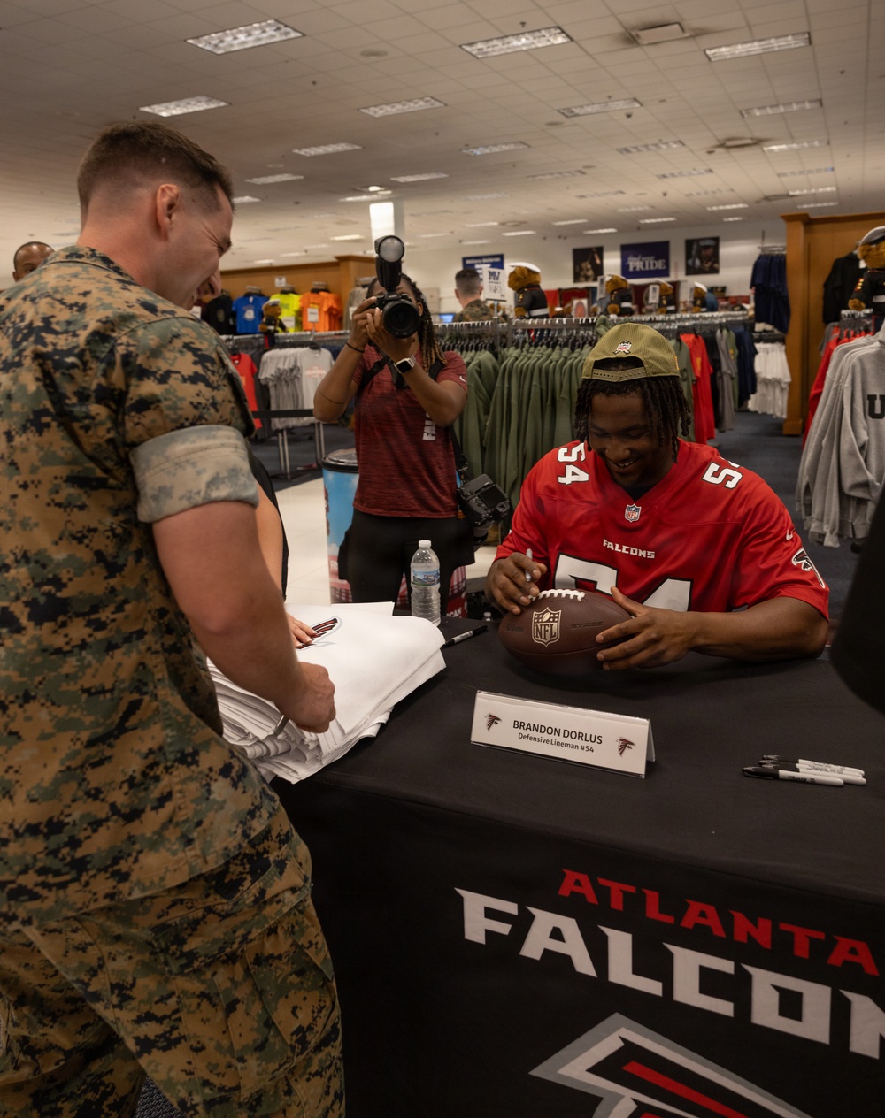 Atlanta Falcons Visit Marine Corps Recruit Depot Parris Island