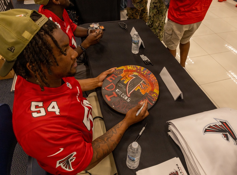 Atlanta Falcons Visit Marine Corps Recruit Depot Parris Island