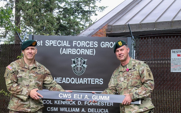 1st Special Forces Group (Airborne) Command Chief Warrant Officer Assumes Responsibilities