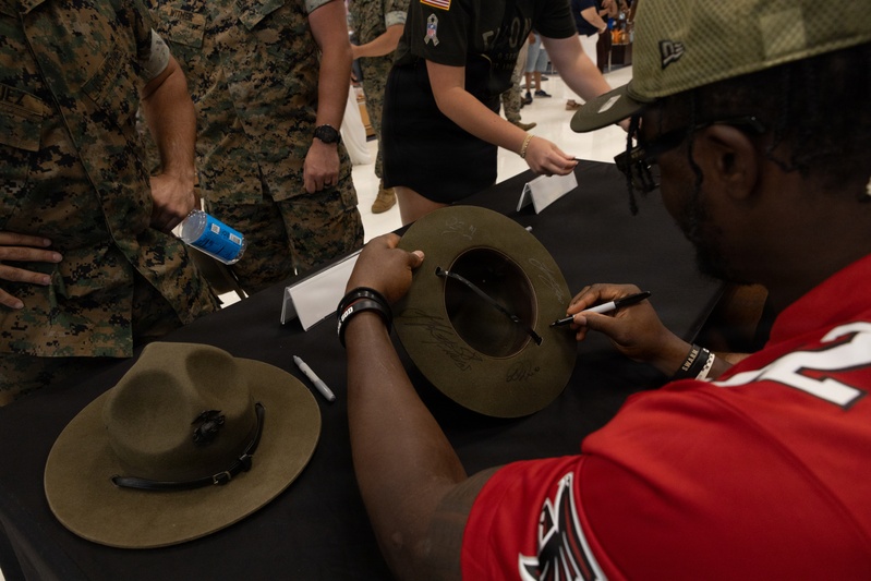 Atlanta Falcons Visit Marine Corps Recruit Depot Parris Island
