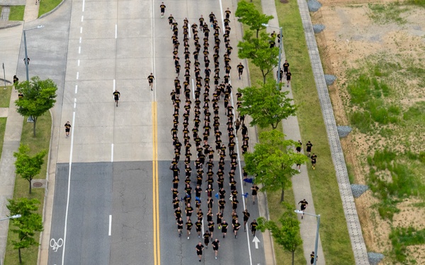2ID Soldiers Conduct a Division Run During KATUSA Friendship Week