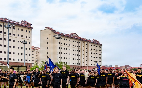 2ID Soldiers Conduct a Division Run During KATUSA Friendship Week