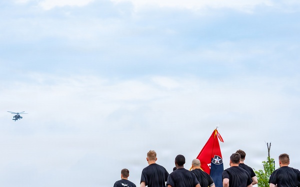 2ID Soldiers Conduct a Division Run During KATUSA Friendship Week