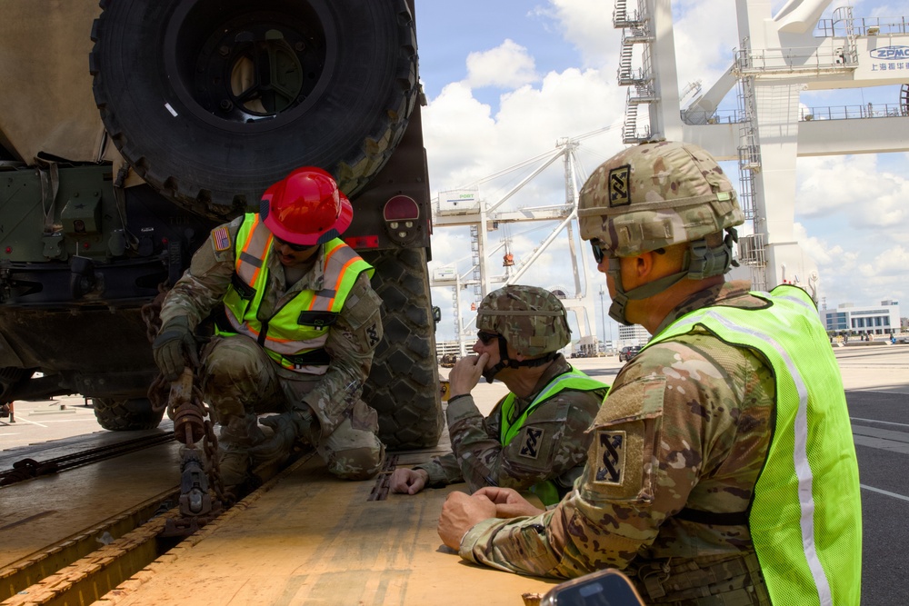 Sustainment Soldiers execute real-world rail operations during Operation Sentinel Justice