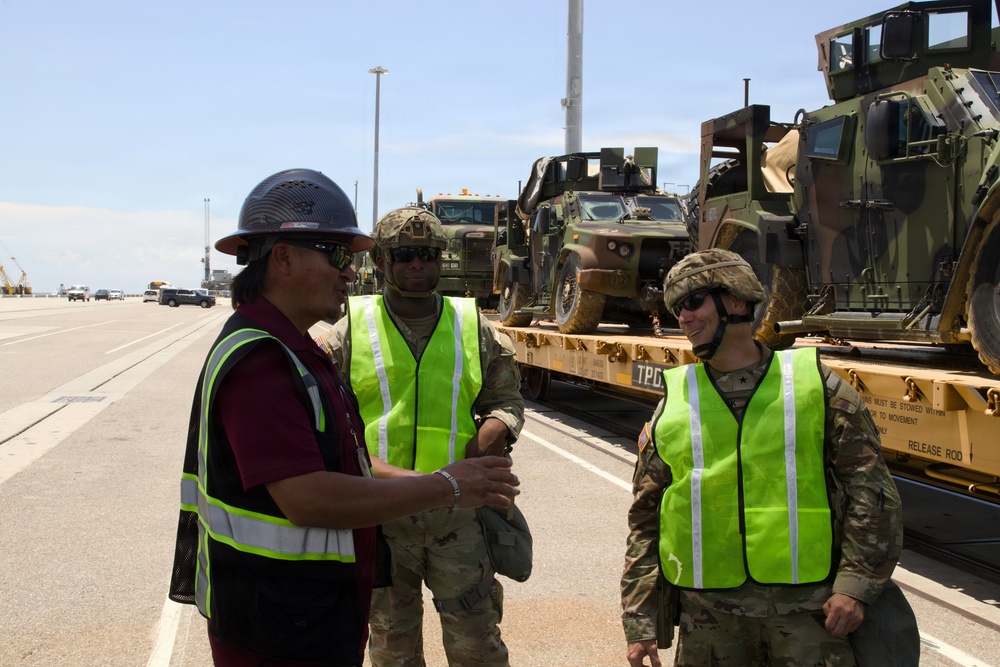 Sustainment Soldiers execute real-world rail operations during Operation Sentinel Justice