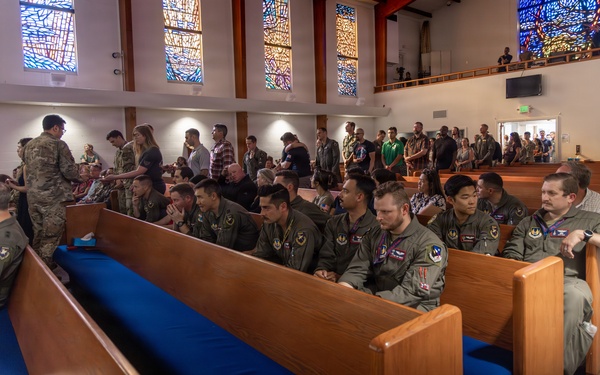 Edwards AFB holds candlelight vigil for fallen teammates