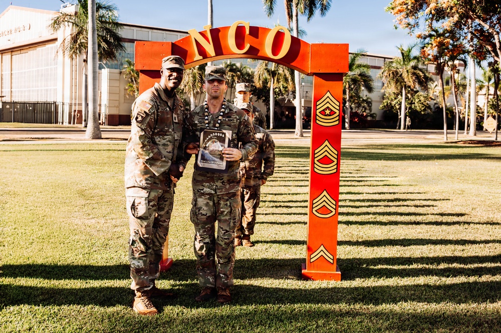 NCO Induction Ceremony Inductee Recognized at Joint Base Pearl Harbor-Hickam