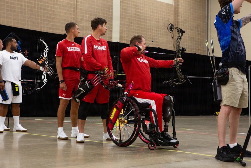 Team Marine Corps Targets Medals in Warrior Games Archery