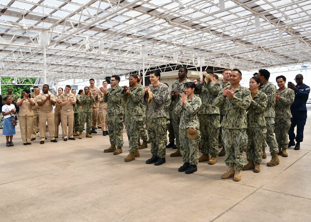Lt. j.g. Zay Htet, assigned to NAVSUP FLC Yokosuka (FLCY), was promoted to the rank of Lieutenant during a ceremony attended by dozens of his peers onboard Commander Fleet Activities Yokosuka.
