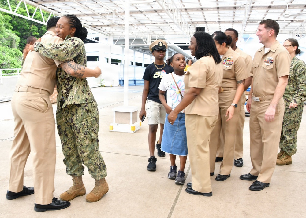 Lt. j.g. Zay Htet, assigned to NAVSUP FLC Yokosuka (FLCY), was promoted to the rank of Lieutenant during a ceremony attended by dozens of his peers onboard Commander Fleet Activities Yokosuka.