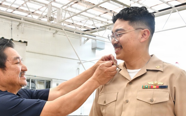 Lt. j.g. Zay Htet, assigned to NAVSUP FLC Yokosuka (FLCY), was promoted to the rank of Lieutenant during a ceremony attended by dozens of his peers onboard Commander Fleet Activities Yokosuka.