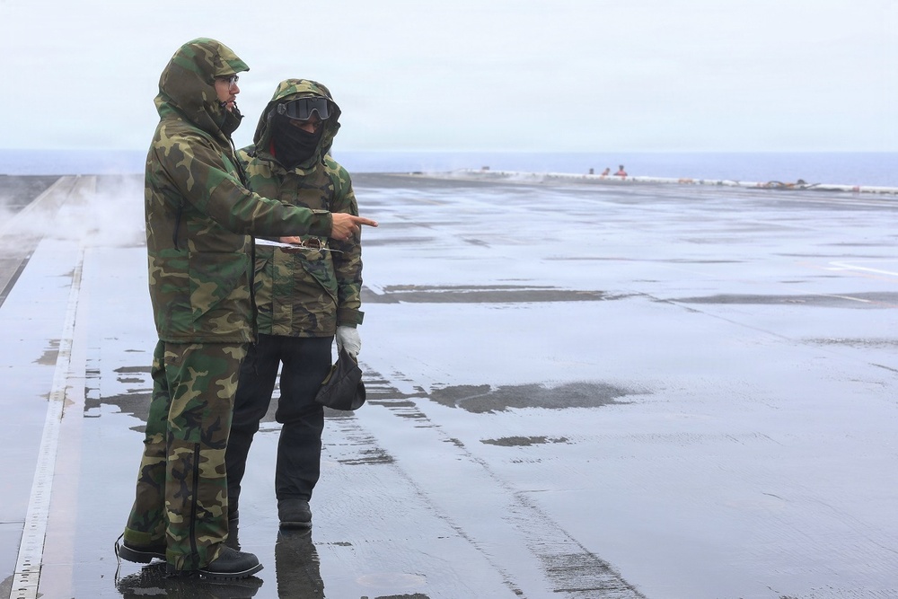 USS Theodore Roosevelt Countermeasure Wash-down
