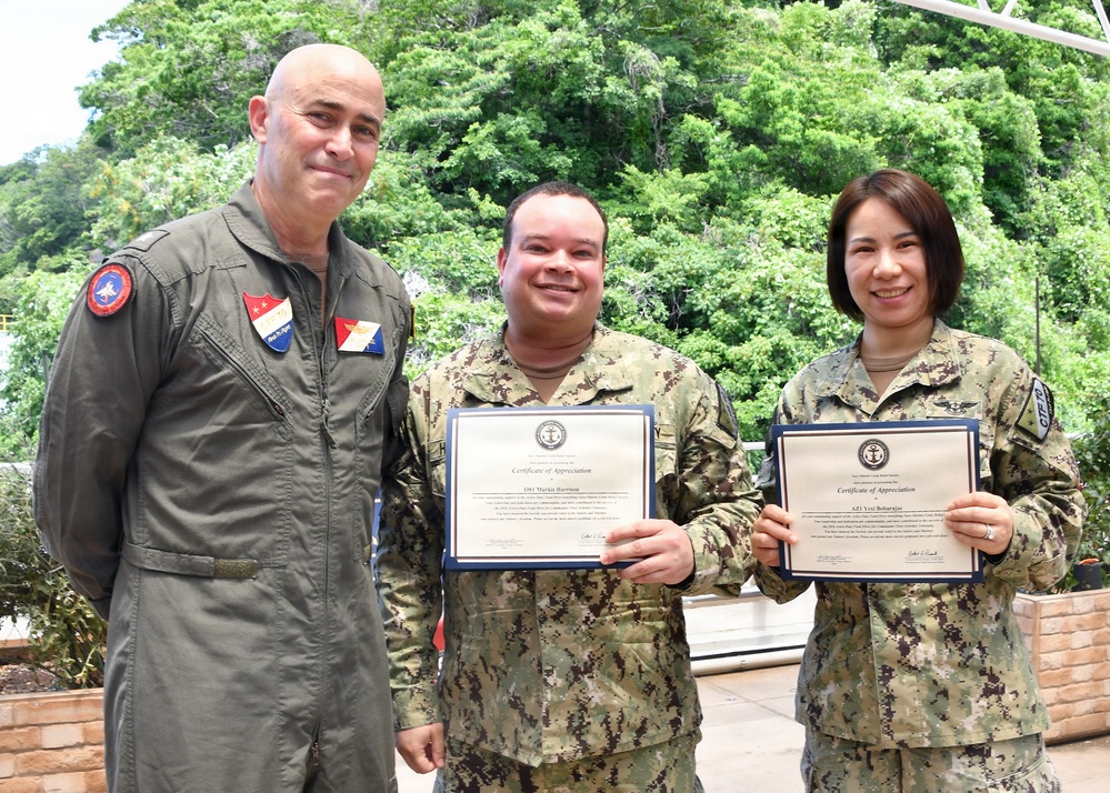 NAVSUP FLC Yokosuka’s (FLCY) Logistics Specialist 1st Class Ariel Aaron Lim was recognized for his outstanding efforts in promoting awareness and collecting donations in support of the Navy-Marine Corps Relief Society (NMCRS).