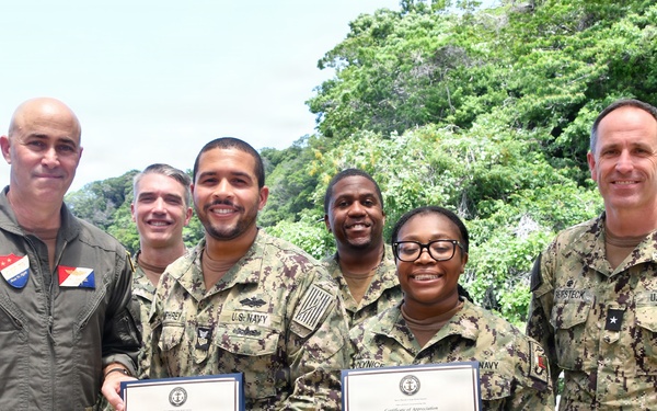 NAVSUP FLC Yokosuka’s (FLCY) Logistics Specialist 1st Class Ariel Aaron Lim was recognized for his outstanding efforts in promoting awareness and collecting donations in support of the Navy-Marine Corps Relief Society (NMCRS).