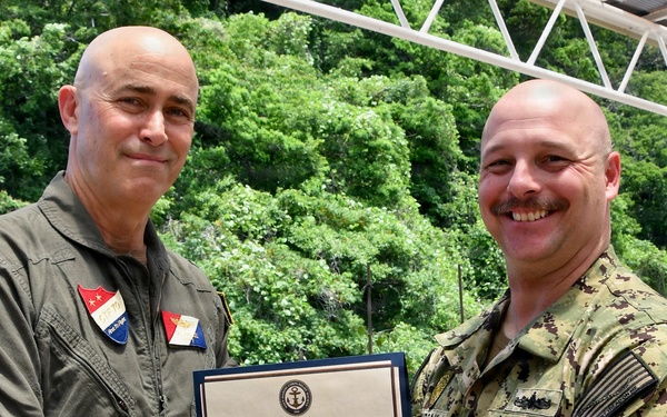 NAVSUP FLC Yokosuka’s (FLCY) Logistics Specialist 1st Class Ariel Aaron Lim was recognized for his outstanding efforts in promoting awareness and collecting donations in support of the Navy-Marine Corps Relief Society (NMCRS).