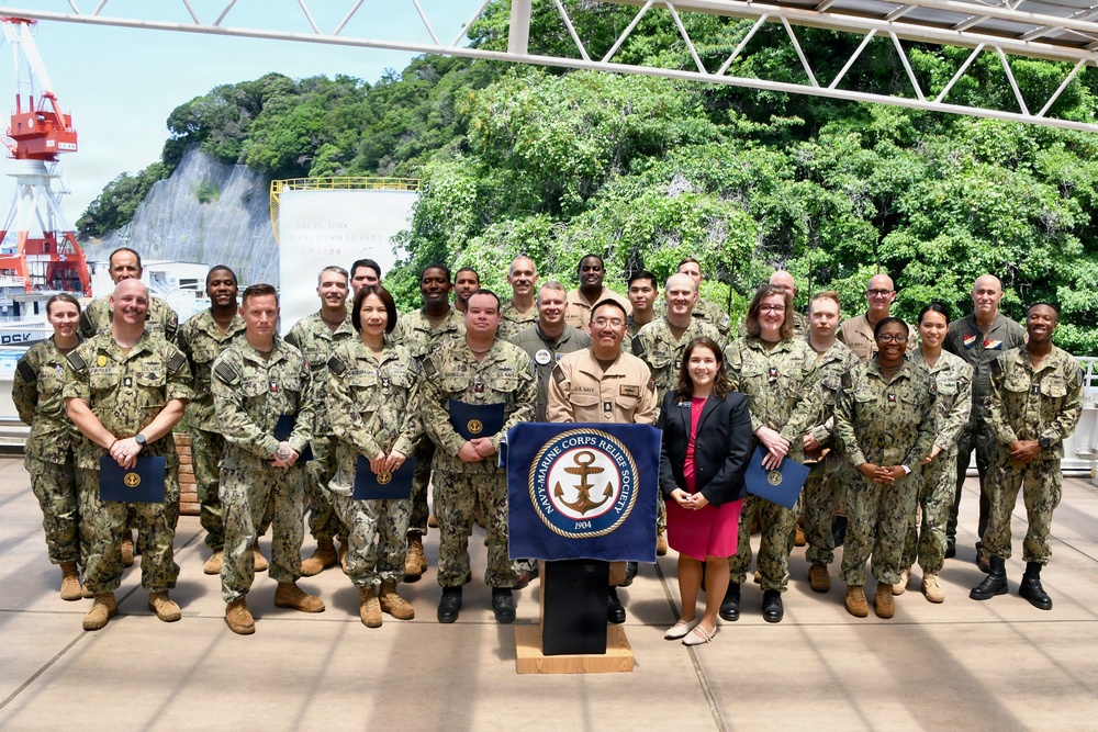 NAVSUP FLC Yokosuka’s (FLCY) Logistics Specialist 1st Class Ariel Aaron Lim was recognized for his outstanding efforts in promoting awareness and collecting donations in support of the Navy-Marine Corps Relief Society (NMCRS).