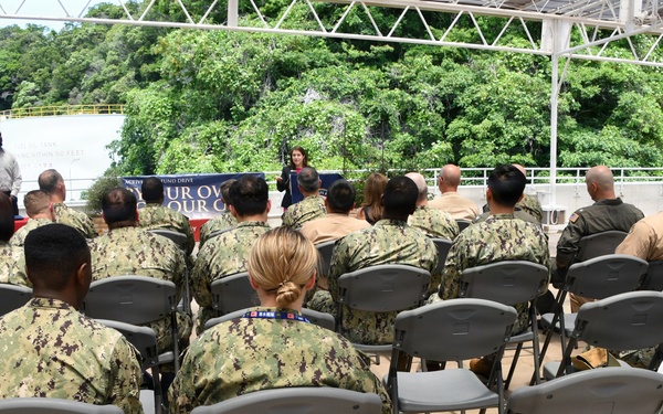 NAVSUP FLC Yokosuka’s (FLCY) Logistics Specialist 1st Class Ariel Aaron Lim was recognized for his outstanding efforts in promoting awareness and collecting donations in support of the Navy-Marine Corps Relief Society (NMCRS).