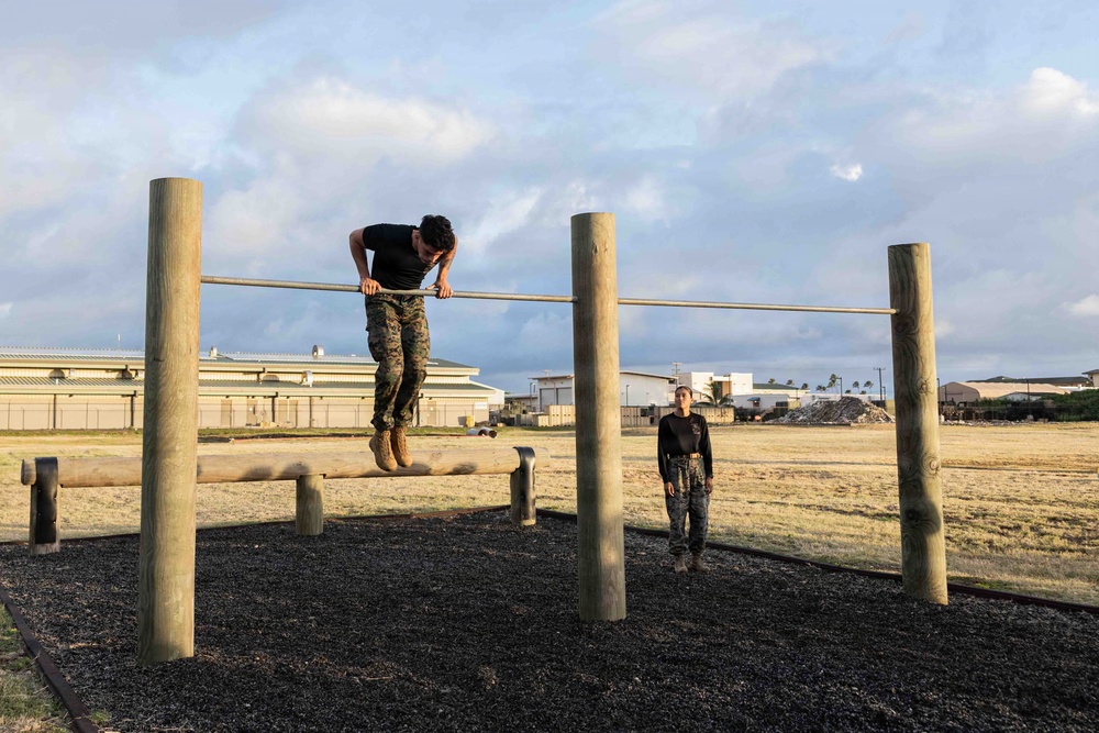 Strength training: Marine Corps Martial Arts Program O-Course training at MCBH
