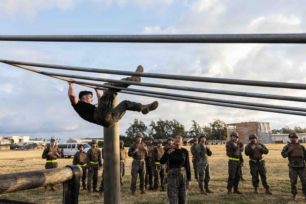 Strength training: Marine Corps Martial Arts Program O-Course training at MCBH