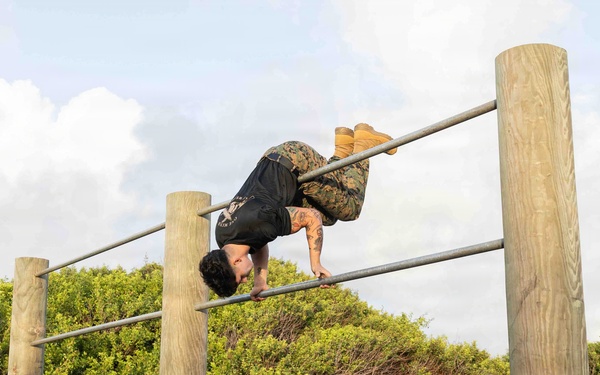 Strength training: Marine Corps Martial Arts Program O-Course training at MCBH