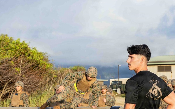 Strength training: Marine Corps Martial Arts Program O-Course training at MCBH