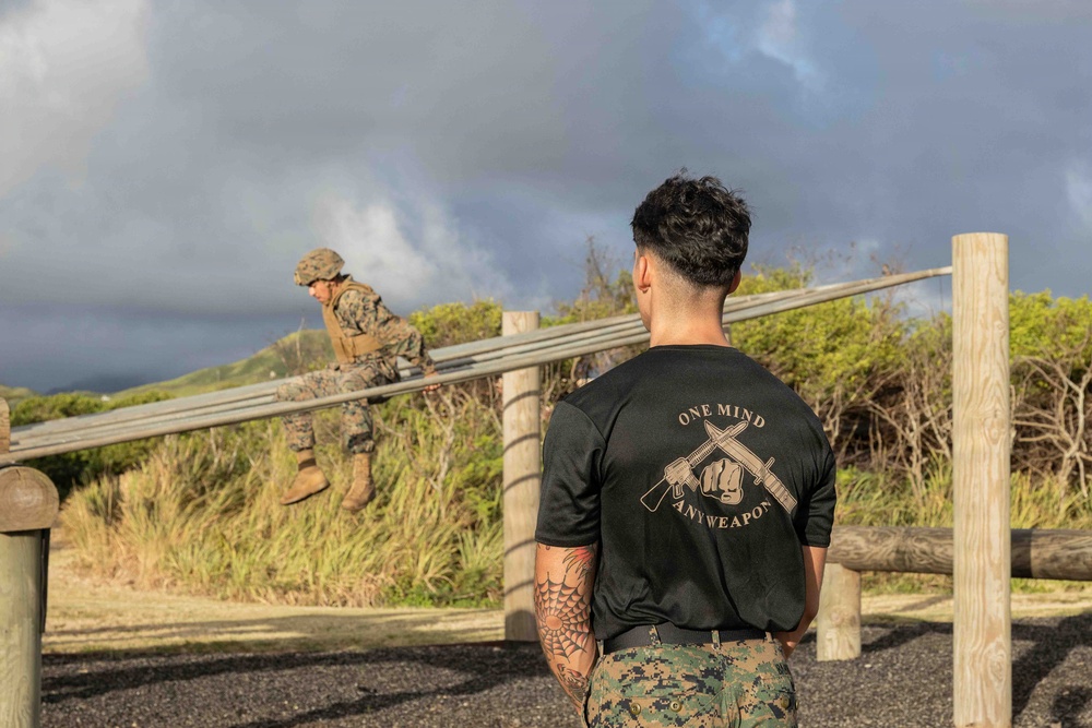 Strength training: Marine Corps Martial Arts Program O-Course training at MCBH