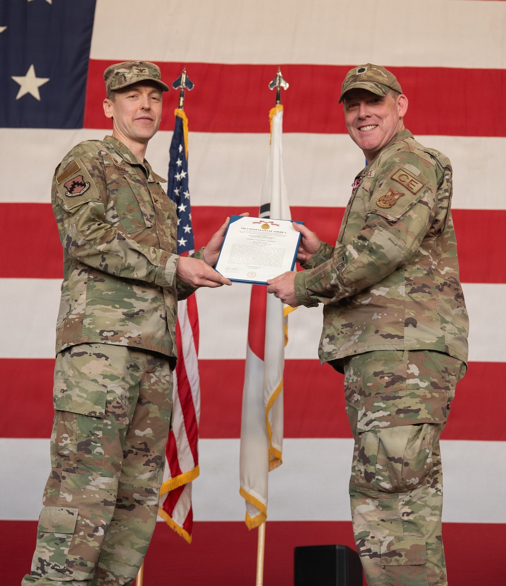 8th Civil Engineer Squadron welcome its new commander