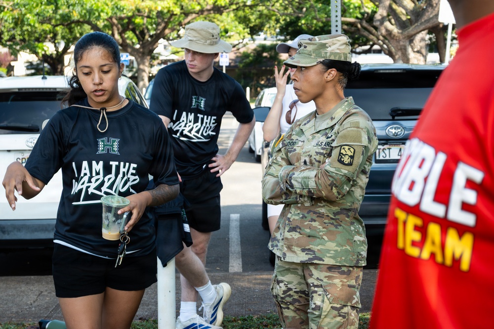 94th Army Air and Missile Defense Command Soldiers volunteer at the Youth Impact Program
