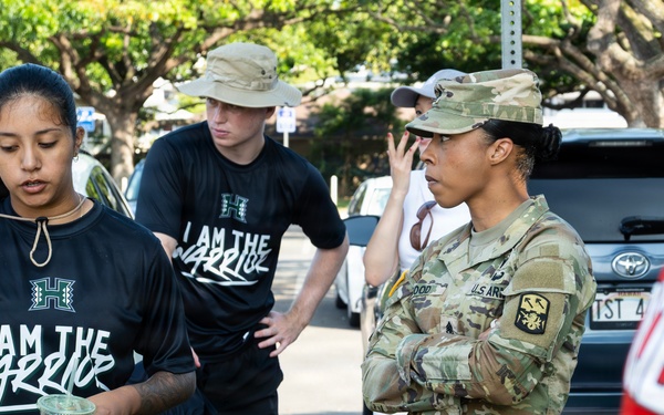 94th Army Air and Missile Defense Command Soldiers volunteer at the Youth Impact Program