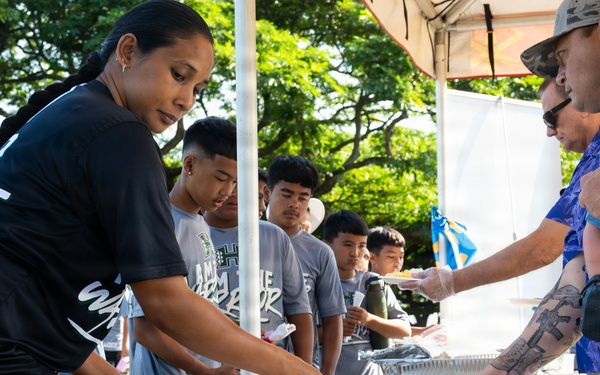 94th Army Air and Missile Defense Command Soldiers volunteer at the Youth Impact Program
