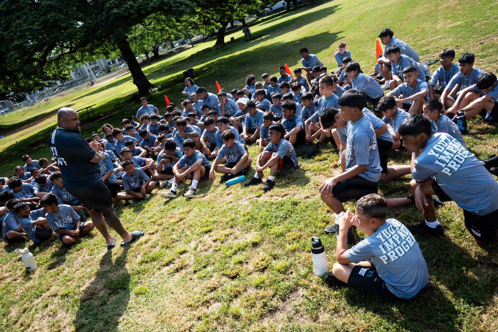 94th Army Air and Missile Defense Command Soldiers volunteer at the Youth Impact Program