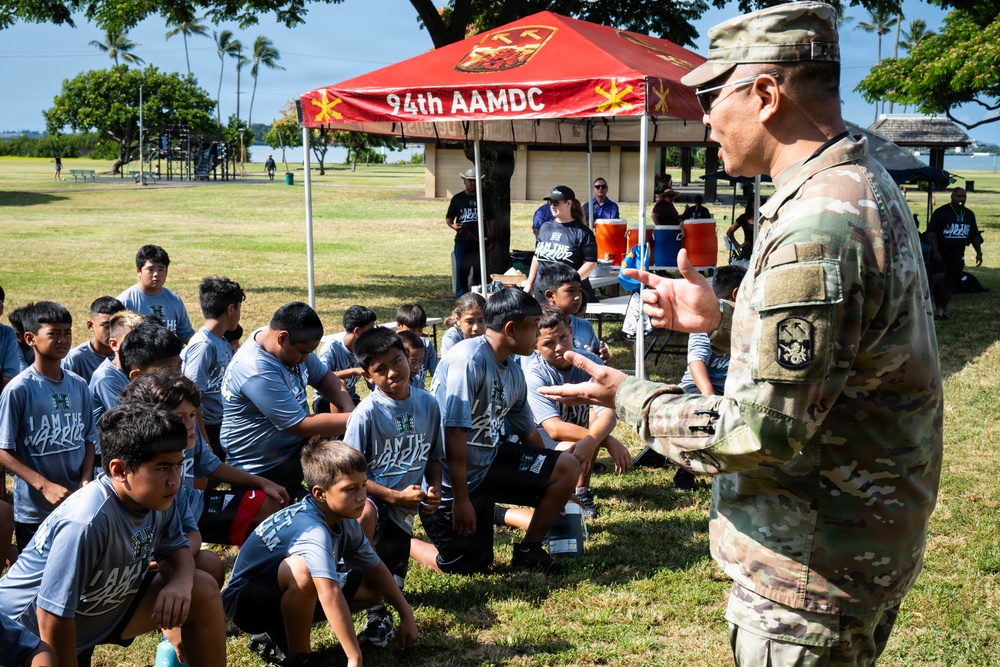 94th Army Air and Missile Defense Command Soldiers volunteer at the Youth Impact Program