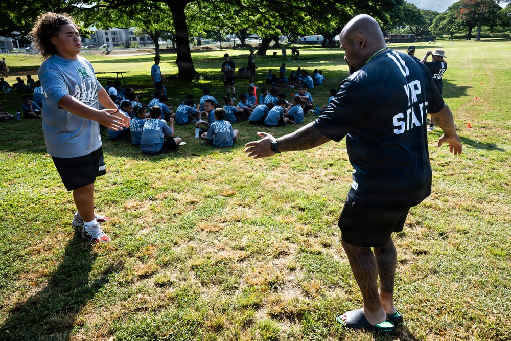 94th Army Air and Missile Defense Command Soldiers volunteer at the Youth Impact Program