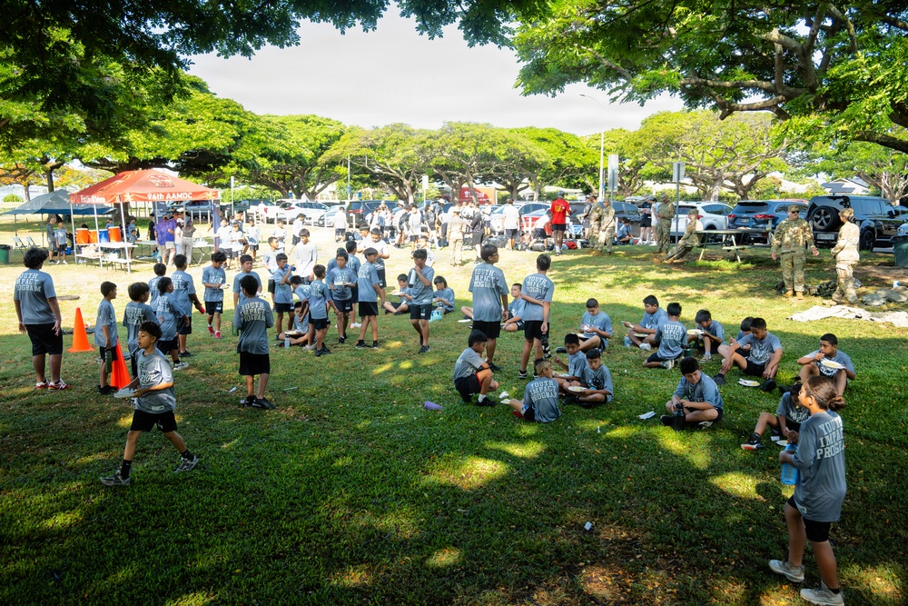94th Army Air and Missile Defense Command Soldiers volunteer at the Youth Impact Program