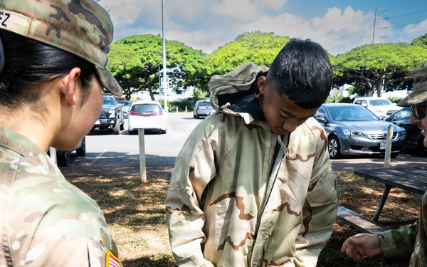 94th Army Air and Missile Defense Command Soldiers volunteer at the Youth Impact Program