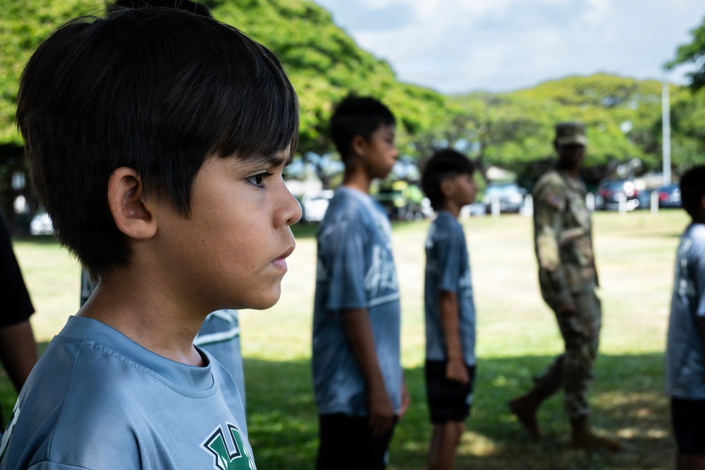 94th Army Air and Missile Defense Command Soldiers volunteer at the Youth Impact Program