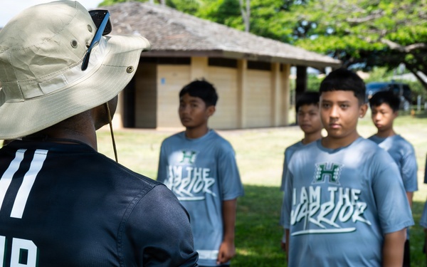 94th Army Air and Missile Defense Command Soldiers volunteer at the Youth Impact Program