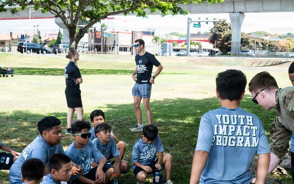 94th Army Air and Missile Defense Command Soldiers volunteer at the Youth Impact Program