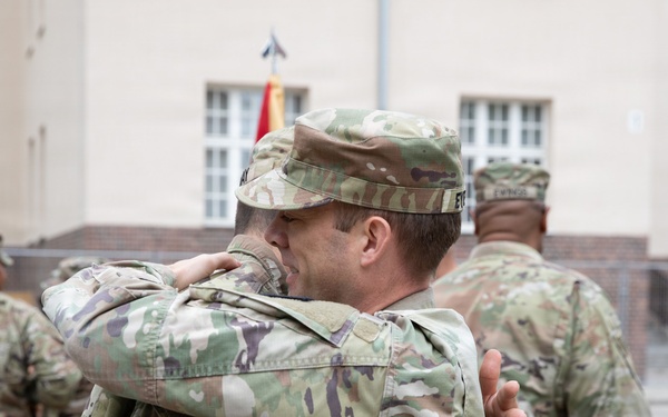 510th Regional Support Group hosts a farewell ceremony for Maj. Adam Eyerly