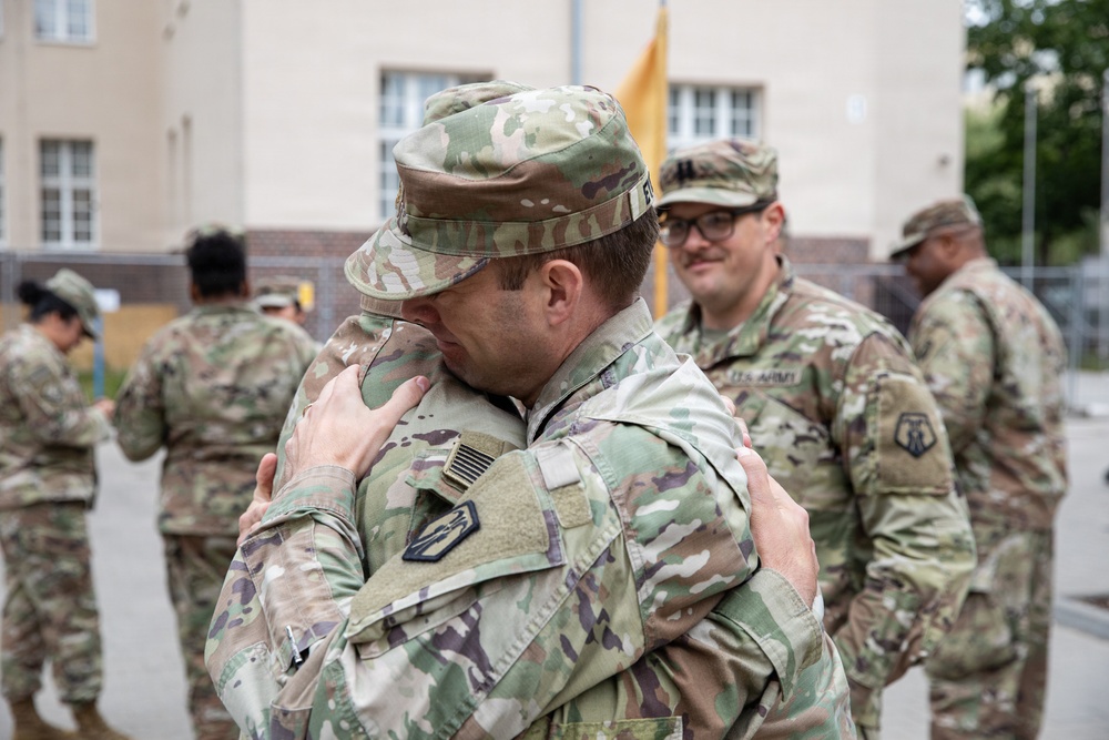 510th Regional Support Group hosts a farewell ceremony for Maj. Adam Eyerly