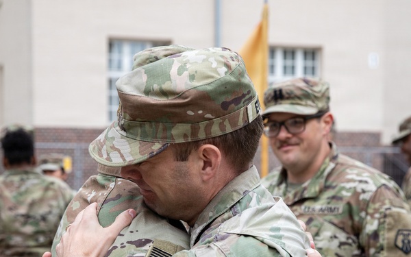 510th Regional Support Group hosts a farewell ceremony for Maj. Adam Eyerly