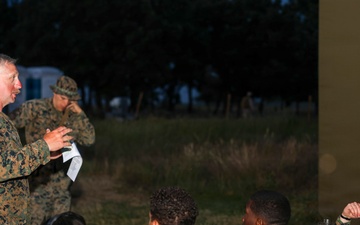 U.S. Marines and Sailors holds field service in Romania